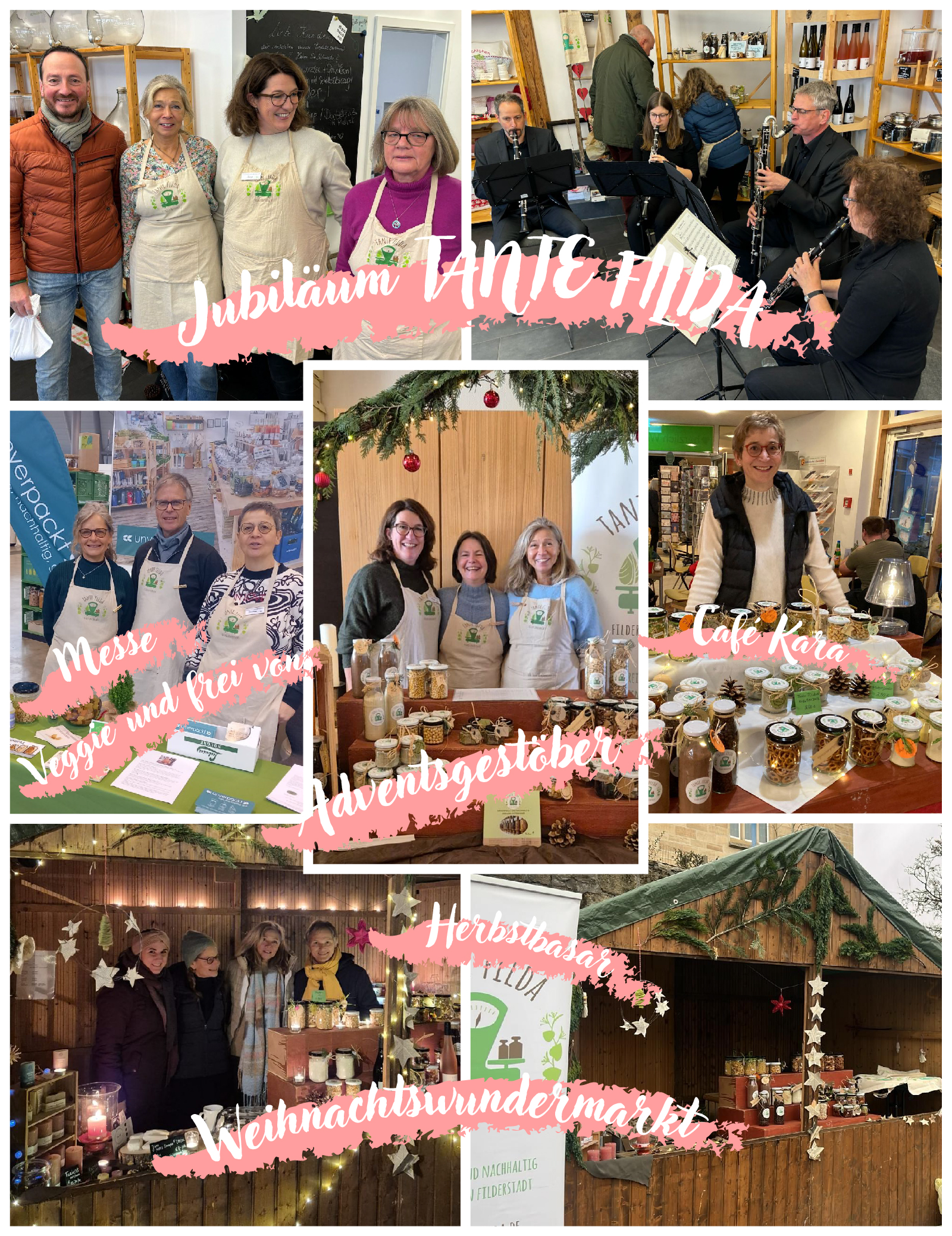Impressionen zu den Aktionen von Tante Filda im November und Dezember